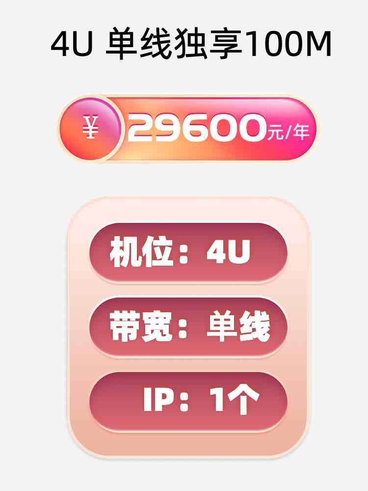 锦州单线100M服务器托管价格
