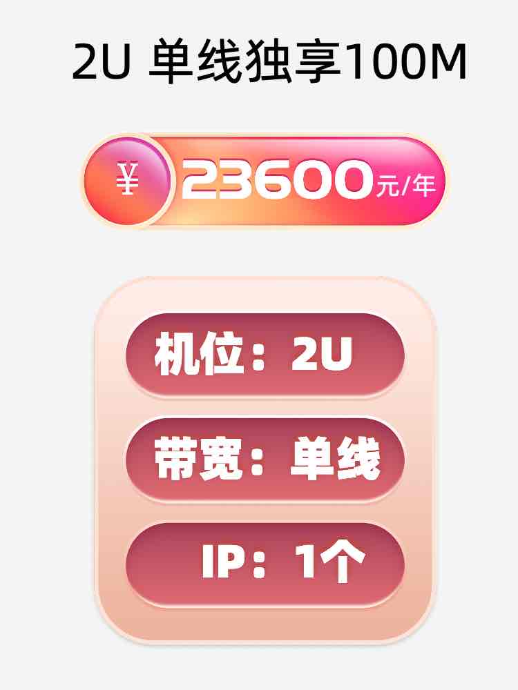 锦州单线100M服务器托管价格