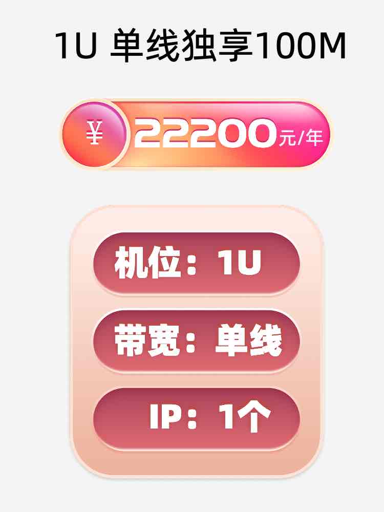 锦州单线100M服务器托管价格